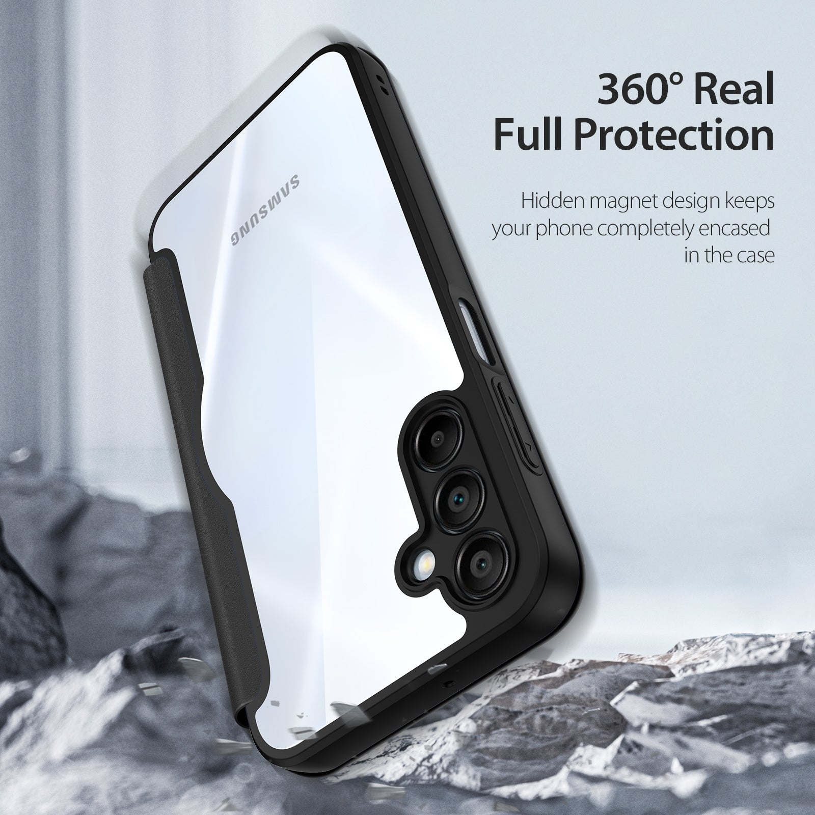 For Samsung Galaxy A16 4G / Galaxy A16 5G Case DUX DUCIS Skin X Pro Series Leather Flip Cover Stand with Card Slots - Black For Samsung Galaxy A16 4G / Galaxy A16 5G Case DUX DUCIS Skin X Pro Series Leather Flip Cover Stand with Card Slots - Black